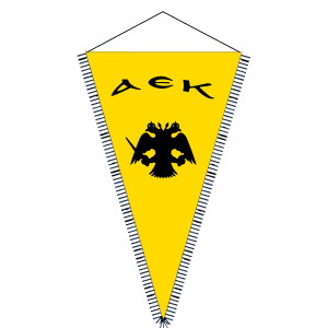 Λαβαράκια ΑΕΚ σατέν Τρίγωνο N5