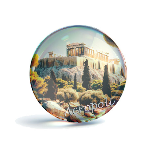 Μαγνητάκι Στρογγυλό Ακρόπολη Ν1