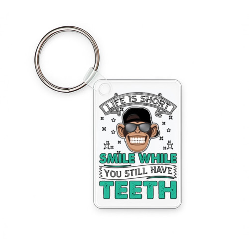  Μπρελόκ ακρυλικό ορθογώνιο 6 X 4εκ