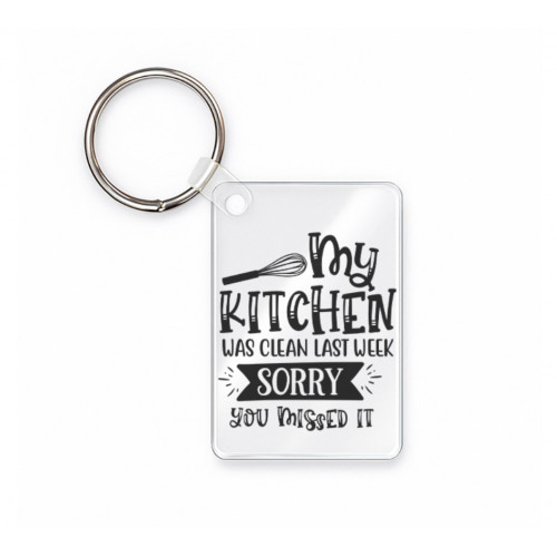  Μπρελόκ ακρυλικό ορθογώνιο 6 X 4εκ