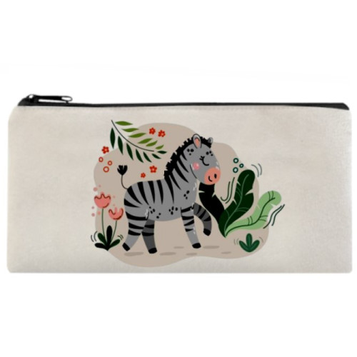 Δερμάτινη σουέτ κασετίνα με το δικό σου σχέδιο 20x10cm