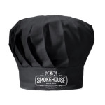 Καπέλο chef σε μαύρο χρώμα για εκτύπωση λογοτύπου