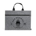 Τσάντα – Φάκελος με φερμουάρ από χονδρό ύφασμα  37x28cm