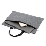 Τσάντα – Φάκελος με φερμουάρ από χονδρό ύφασμα  37x28cm