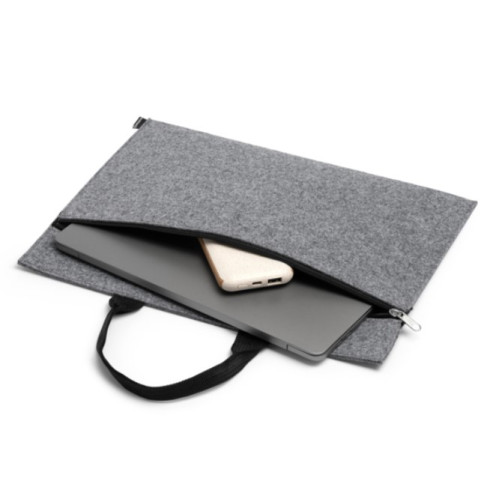 Τσάντα – Φάκελος με φερμουάρ από χονδρό ύφασμα  37x28cm