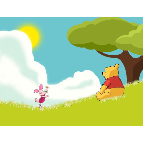 Υφασμάτινη ταπετσαρία Winnie The Pooh 300x230cm