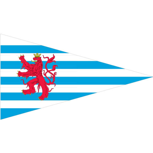Σημαία Λουξεμβούργο Τρίγωνη με εμβλημα