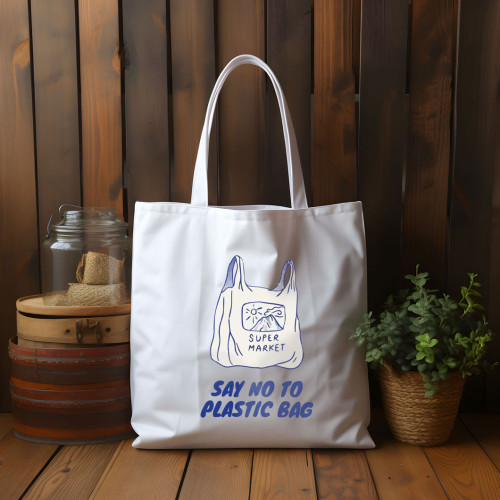Υφασμάτινη Τσάντα No plastic Bags 17-0011