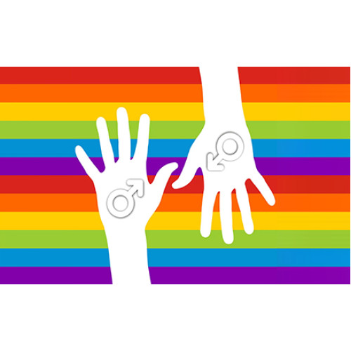 Σημαία ΛΟΑΤ LGBT χέρια