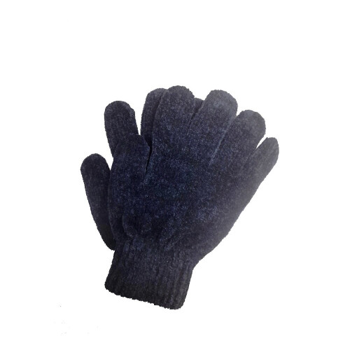 Γάντια πλεκτά Σενίλ  magic glove Μαύρο -onesize