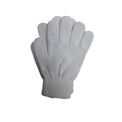 Γάντια πλεκτά Σενίλ  Λευκό magic glove -onesize