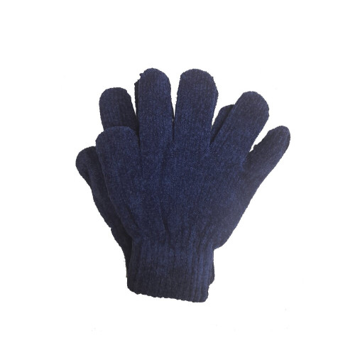 Γάντια πλεκτά Σενίλ  Μπλέ magic glove -onesize