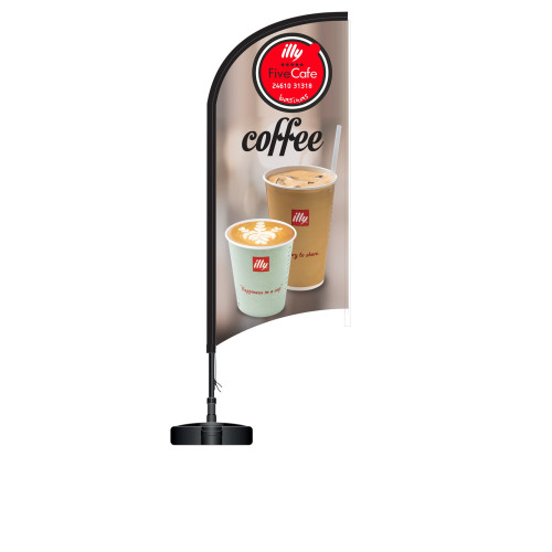 Σετ Beachflag ( Φτερό) 2,80μ Ν3