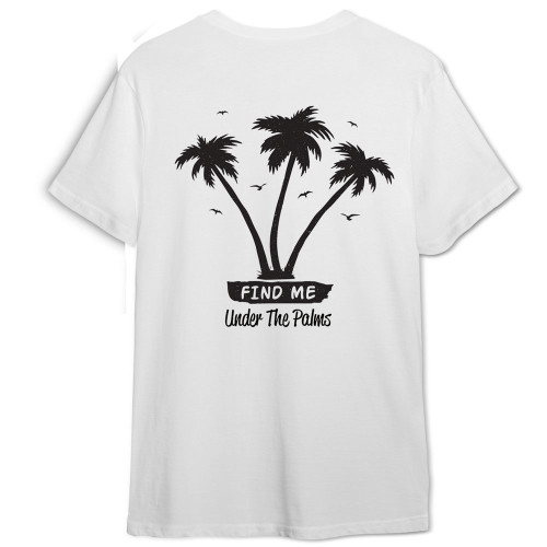 t-shirt palm trees 18-0025